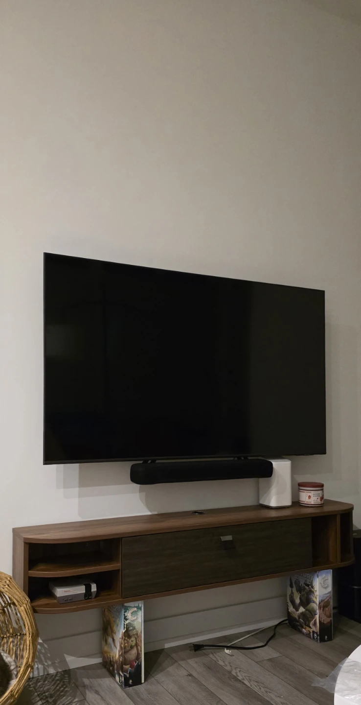 Pmnianhua 55" Floating TV Wall Shelf - Walnut