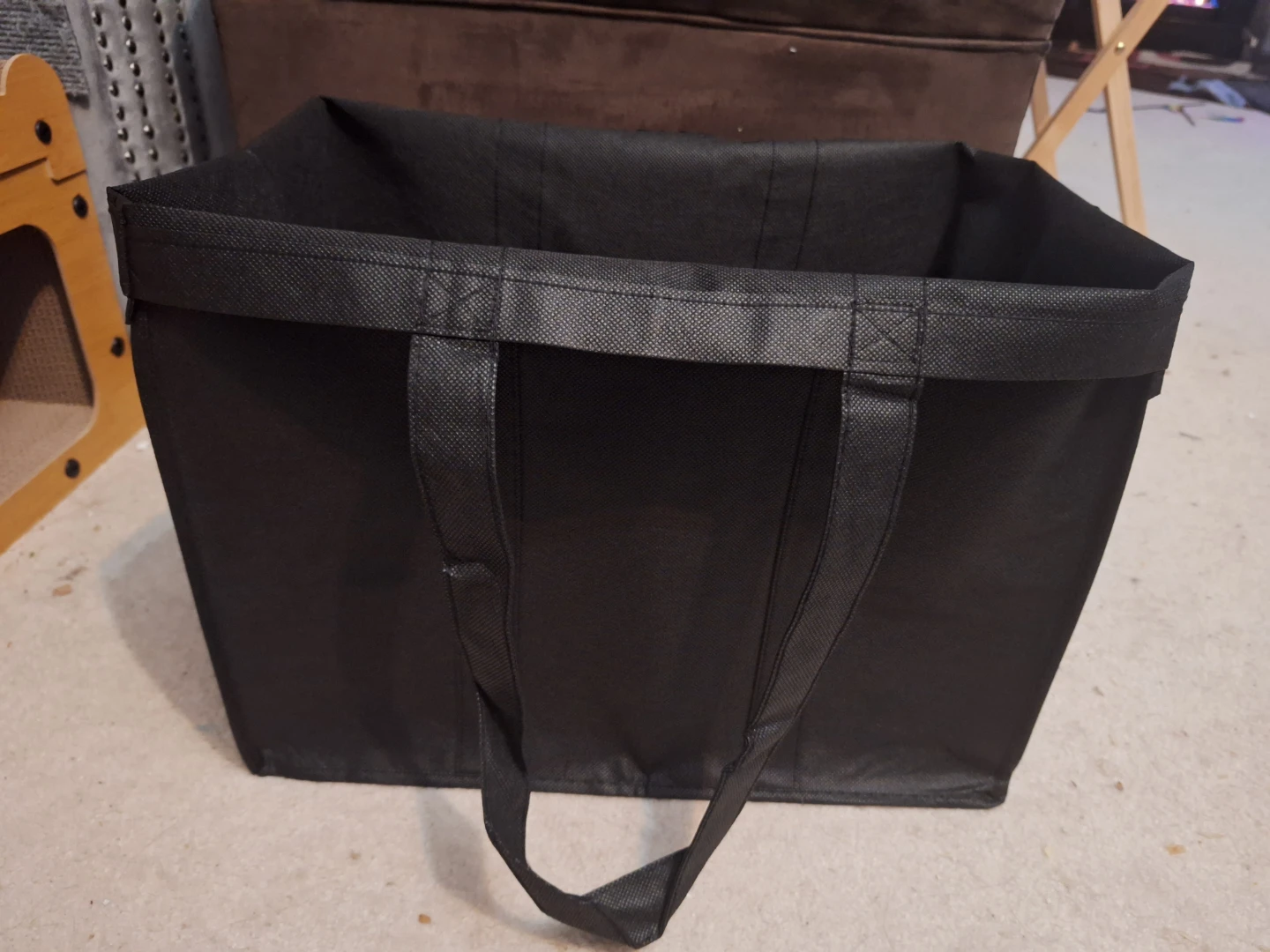 NEW Durable Black Reusable Grocery Bags 🛍