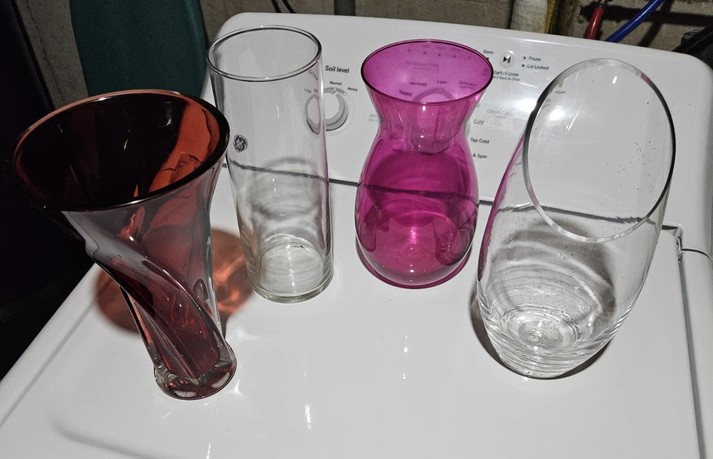 Assorted Vases - Glass, Pink, Red - photo 2