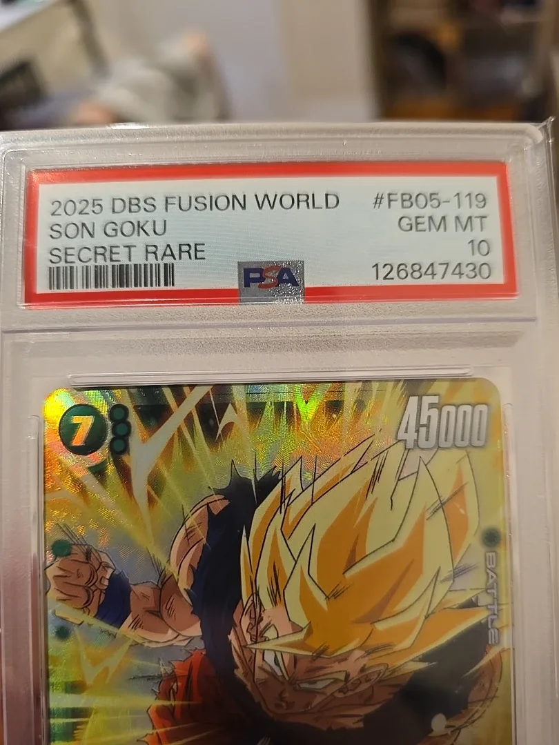 2025 DBS Fusion World Son Goku fb05 119 Secret Rare GEM MT 10 image indicator(2)