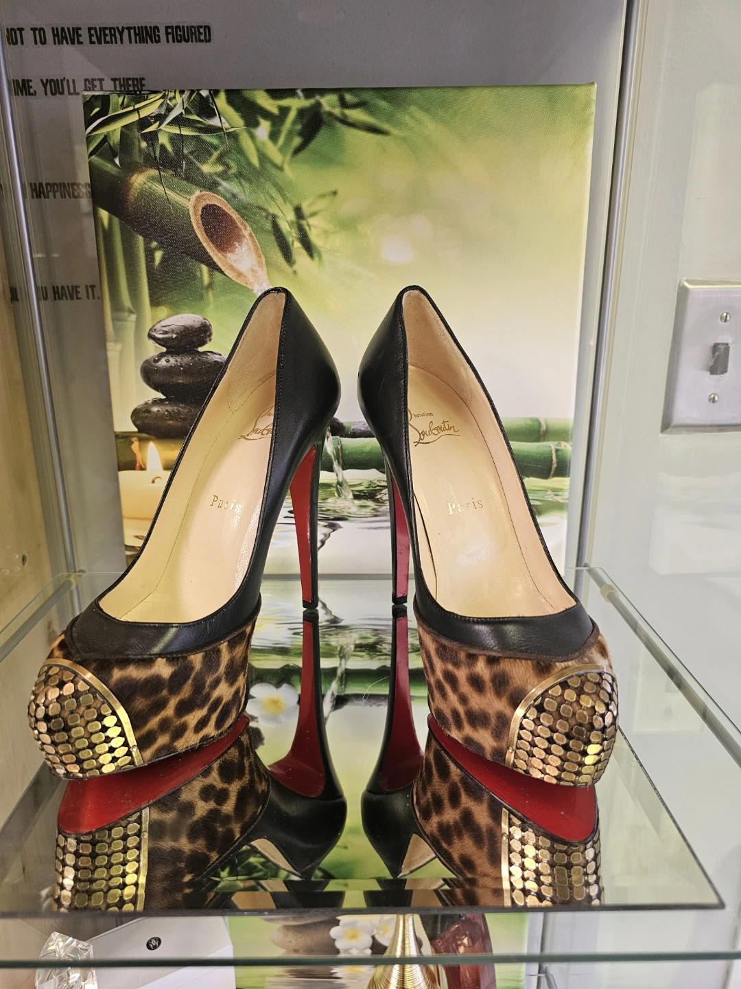 Christian Louboutin Leopard Platform Heels Size 40 - photo 3