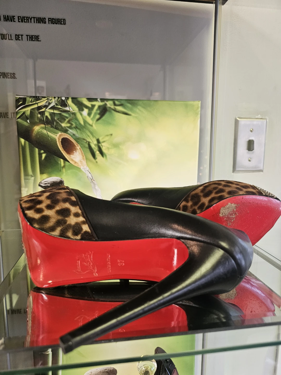 Christian Louboutin Leopard Platform Heels Size 40 - photo 4