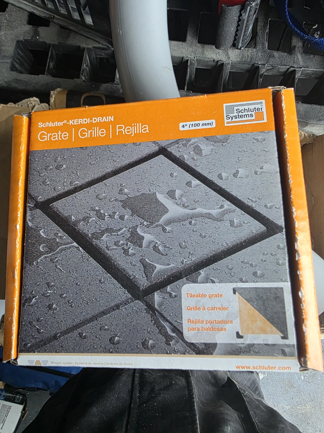 Schluter Kerdi-Drain Grate - 4 inch