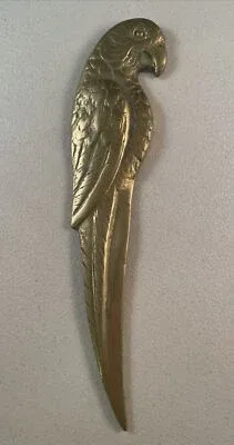 Vintage Brass Parrot Letter Opener