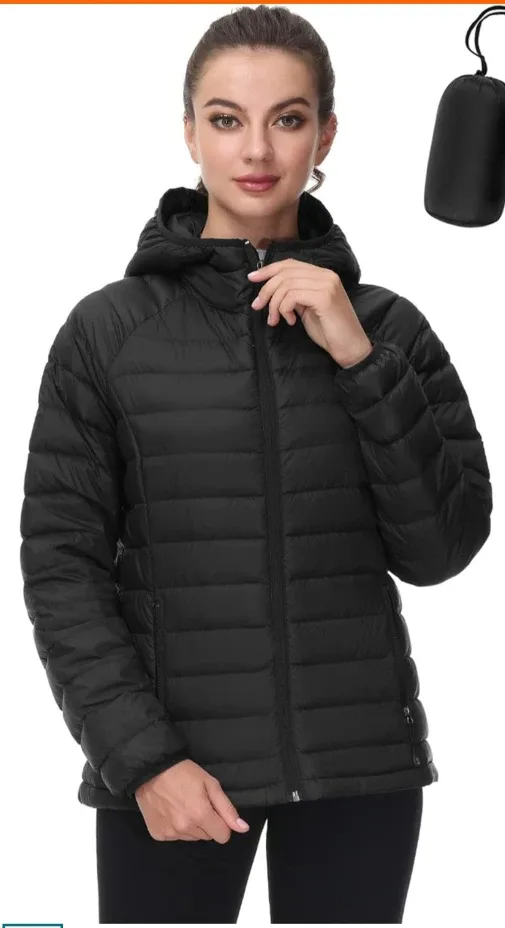 Black Puffer Jacket winter parka size small