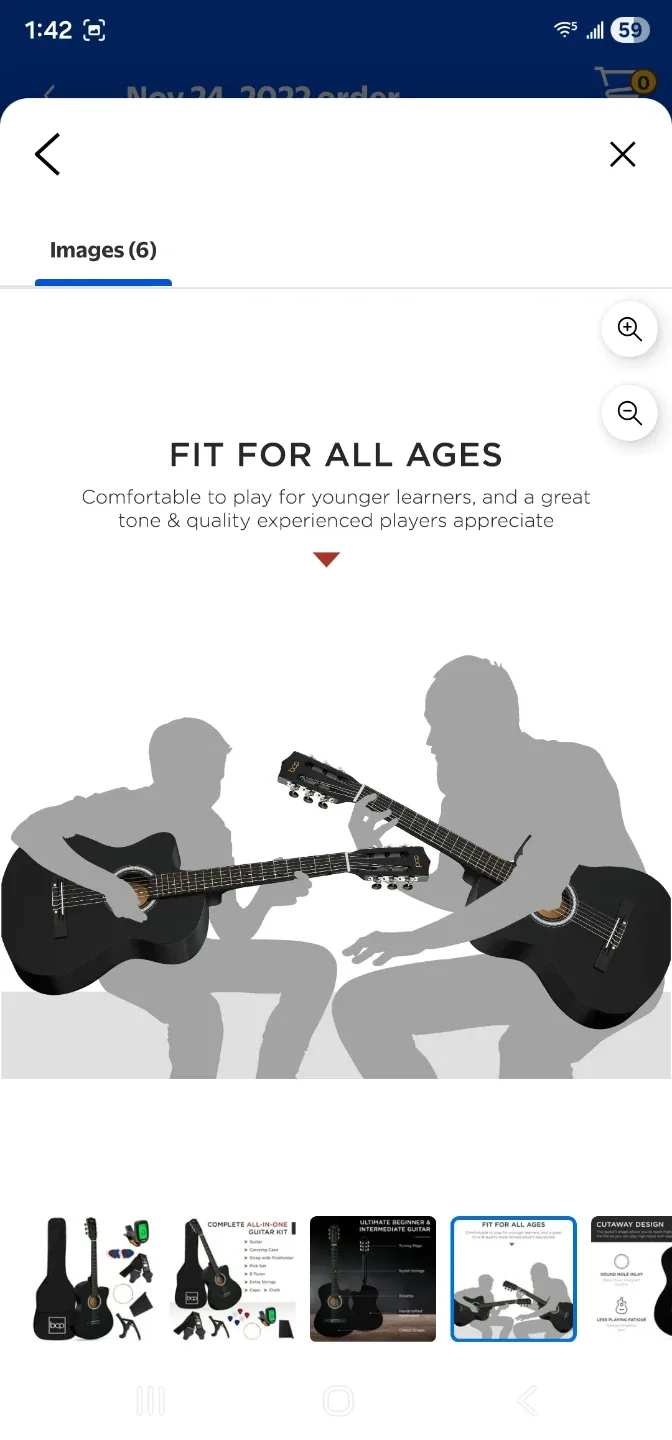 Acoustic Guitar Starter Set - Black #Cleanout image indicator(4)