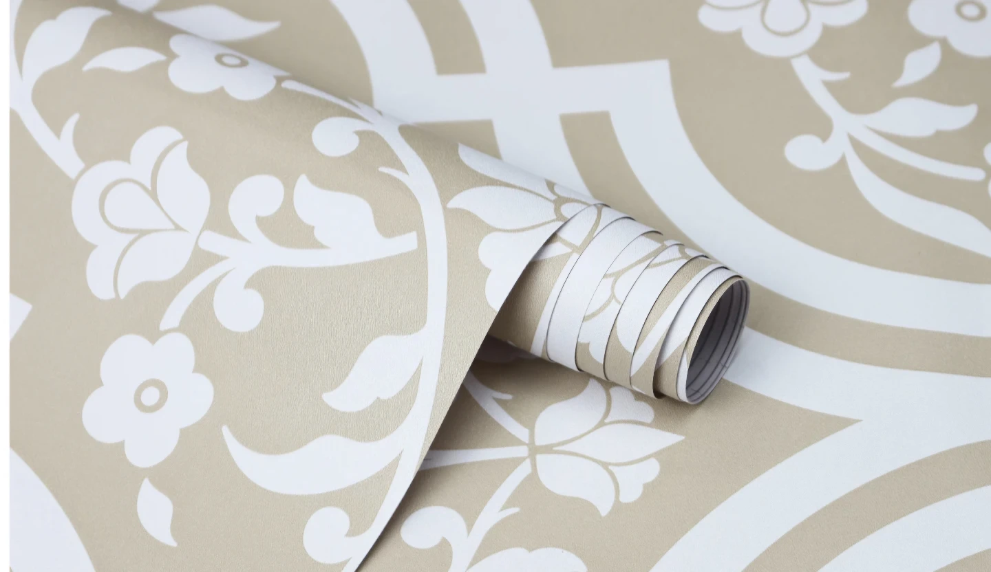 Floral Damask Peel & Stick Vintage Wallpaper 17.7"×118"