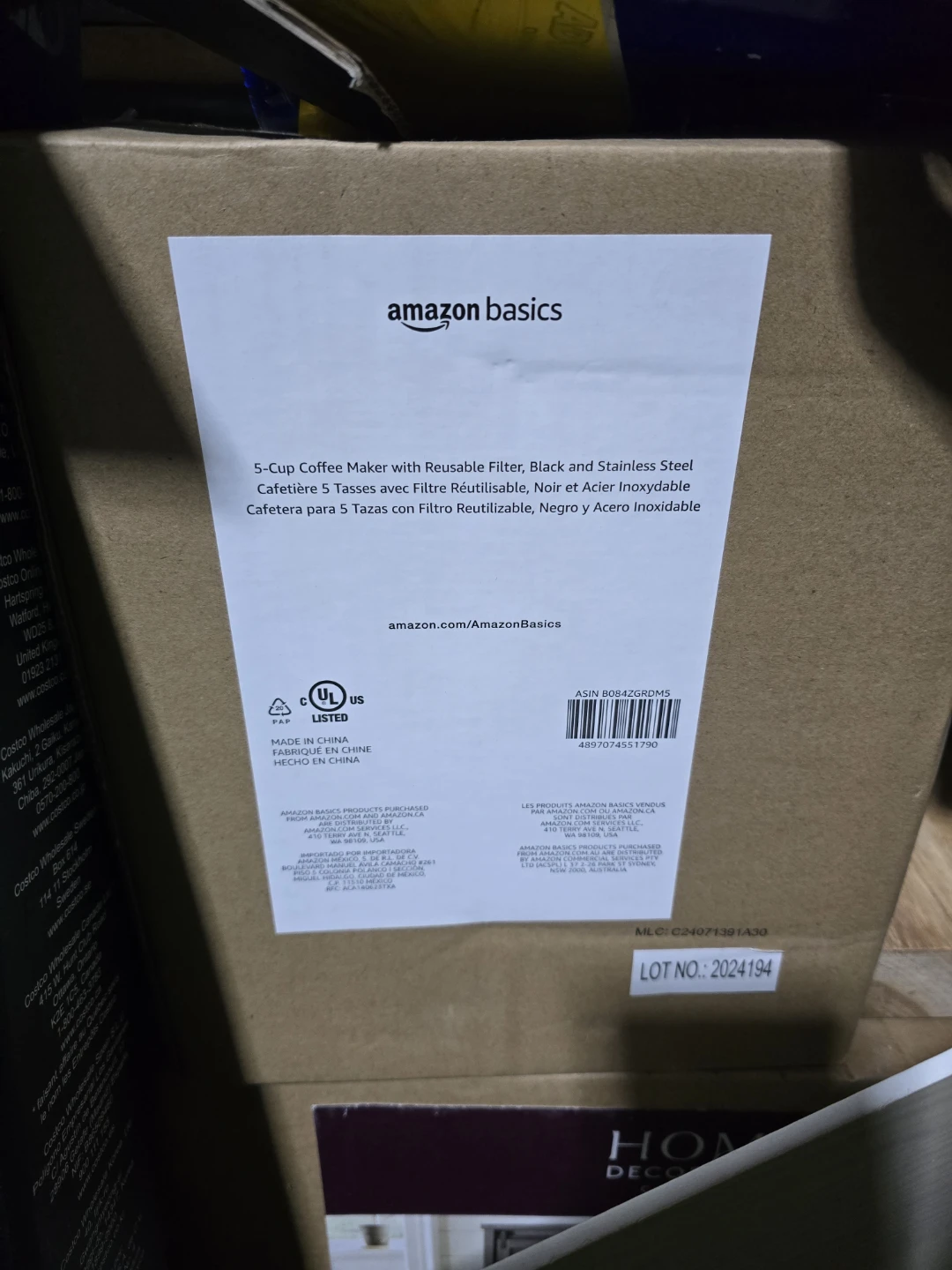 Amazon Basics 5-Cup Coffee Maker - Like New! - photo 2