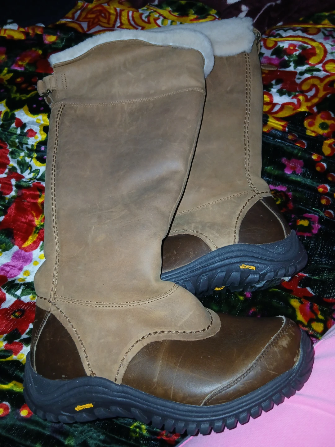 Ugg Brown Leather Knee High Boots