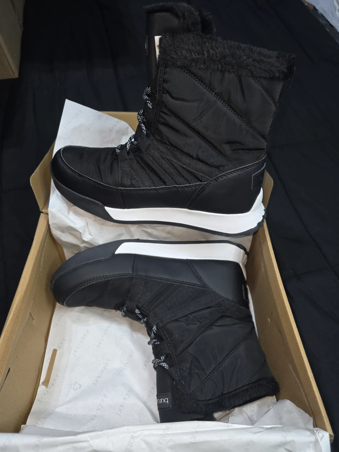 Burudani Black Winter Boots 8.5 - photo 2