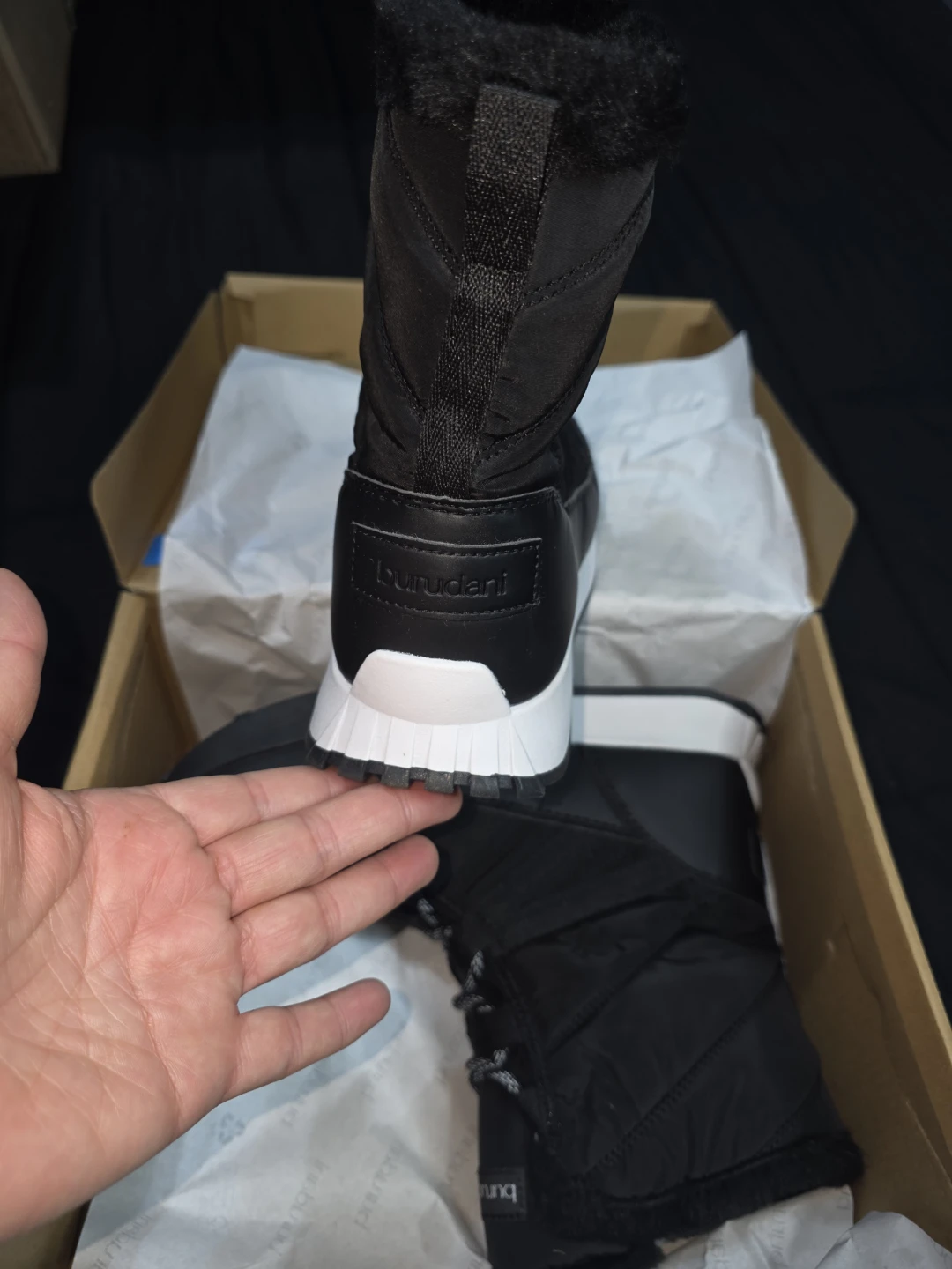 Burudani Black Winter Boots 8.5 - photo 3