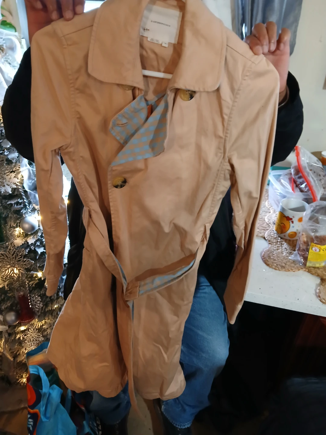 Anthropologie Tan Trench Coat
