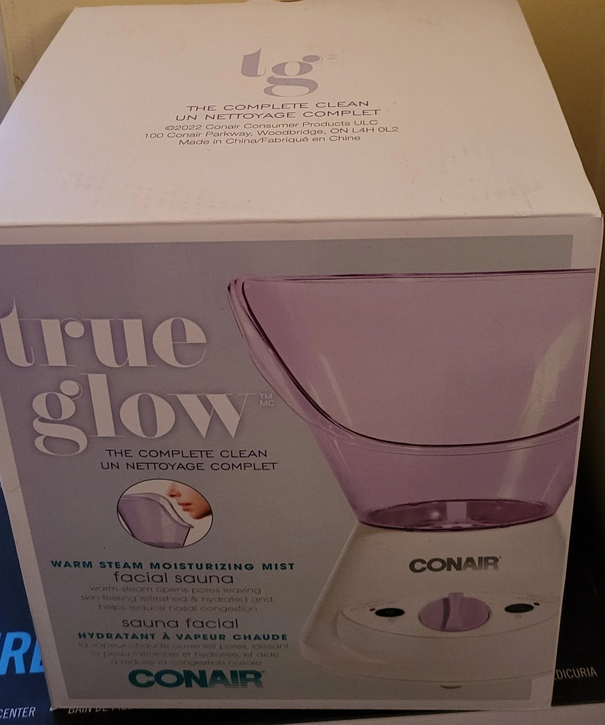 New Conair True Glow Warm Steam Moisturizing Facial Sauna