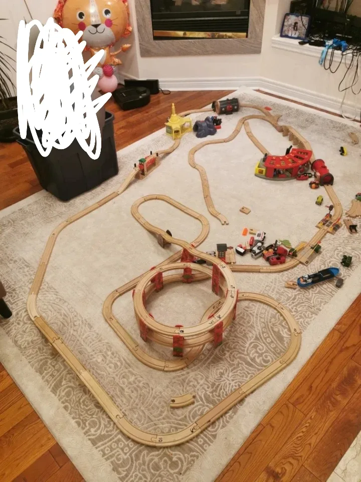 Brio wooden train tracks