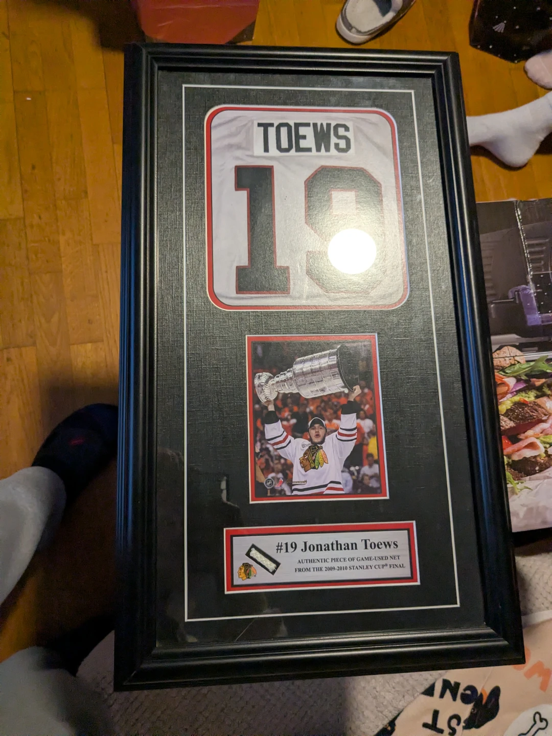 Framed Jonathan Toews Blackhawks Jersey