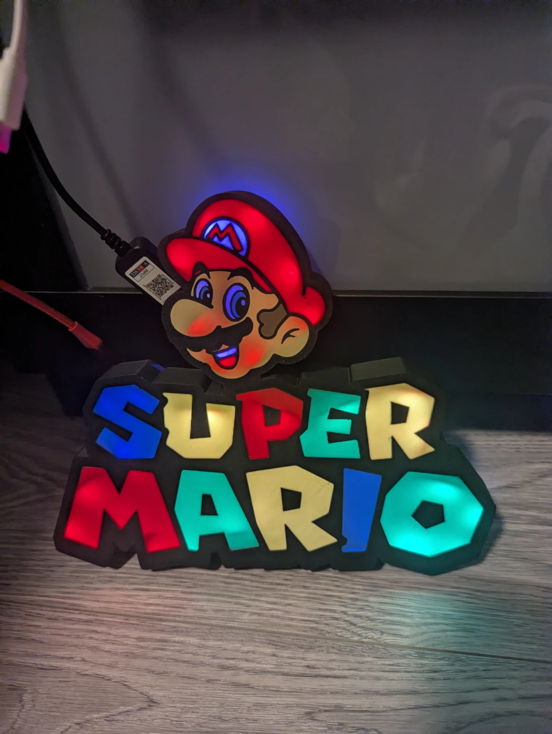 Super Mario 3d printed sign