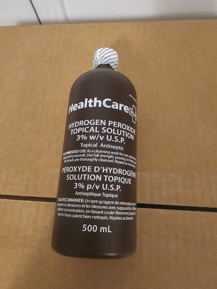 HealthCare Plus Hydrogen Peroxide Topical Solution - 500 mL