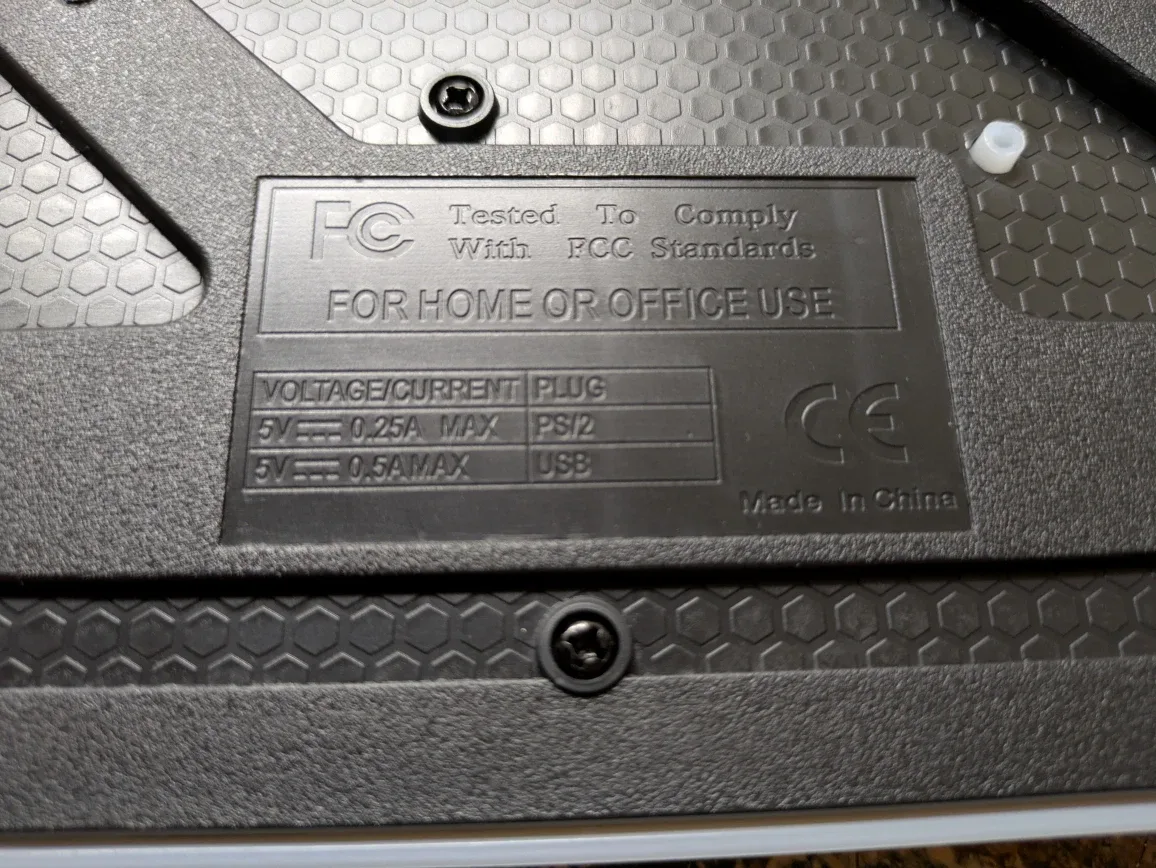 Limeide White Wired Light up Keyboard #Cleanout image indicator(2)