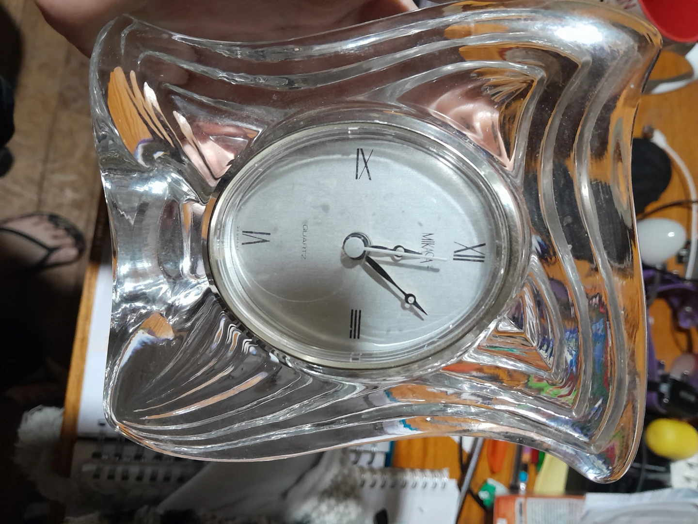 Mikasa Quartz Crystal Table Clock