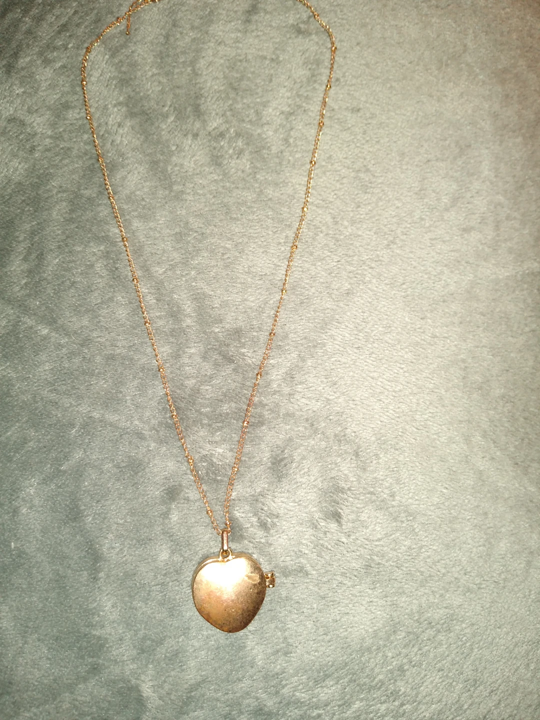Gold chain and locket
