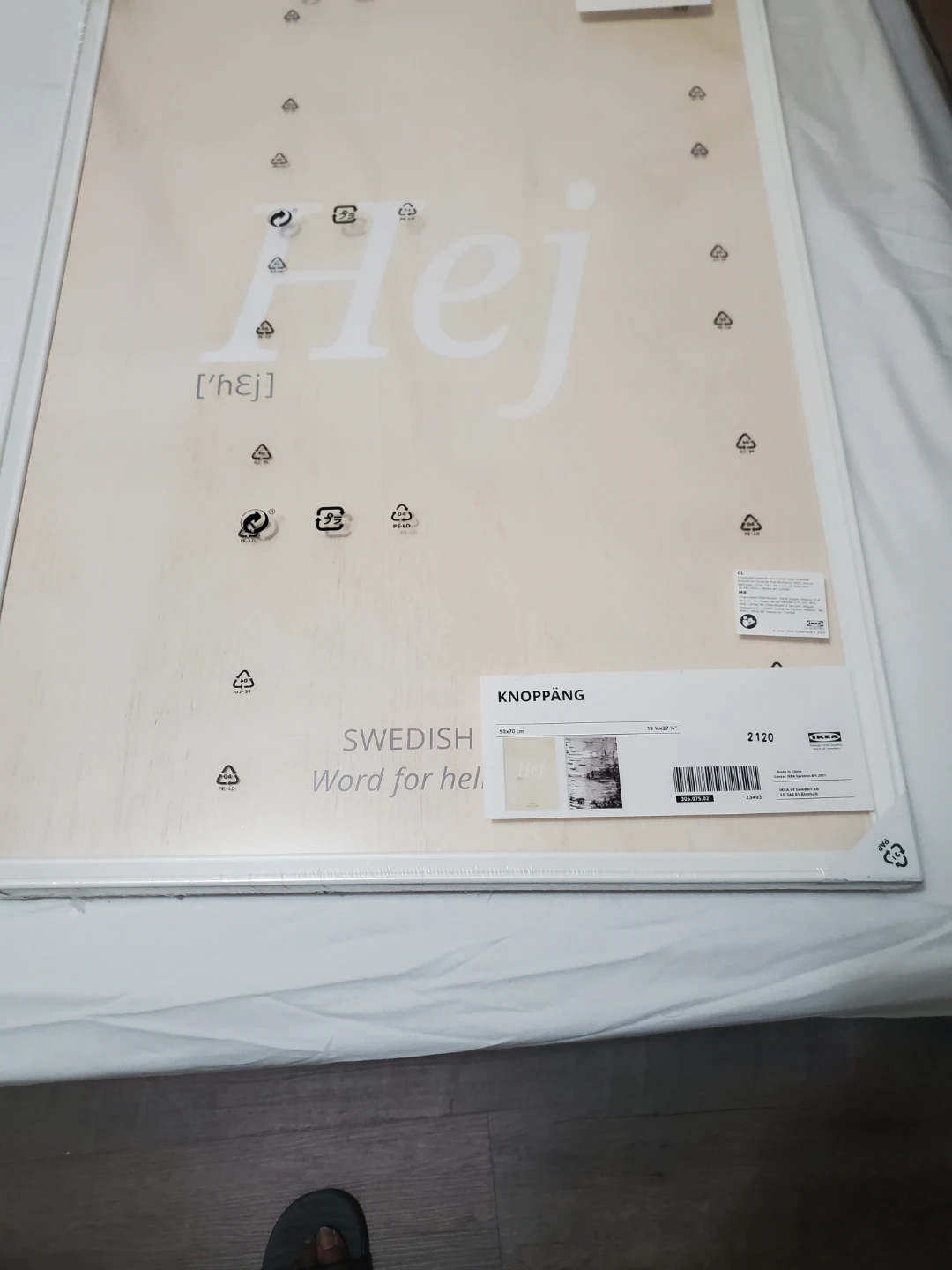IKEA KNOPPÄNG Picture with frame, 50x70 cm - photo 2