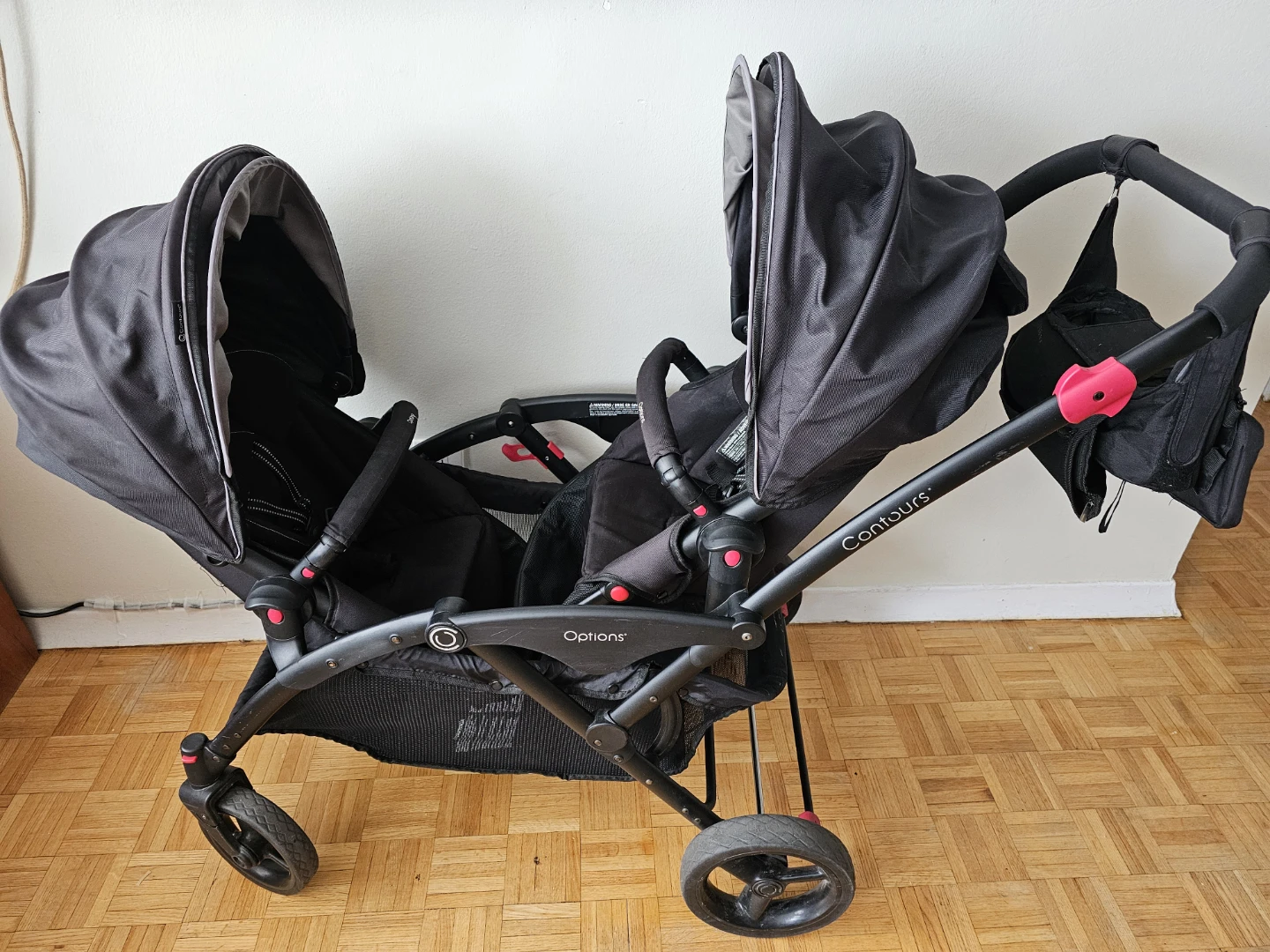 Contours Options Double Stroller - Black - photo 4