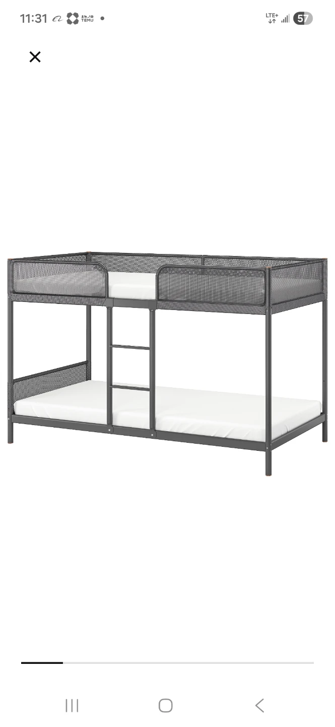 IKEA Mydal Bunk Bed Frame - Assembled