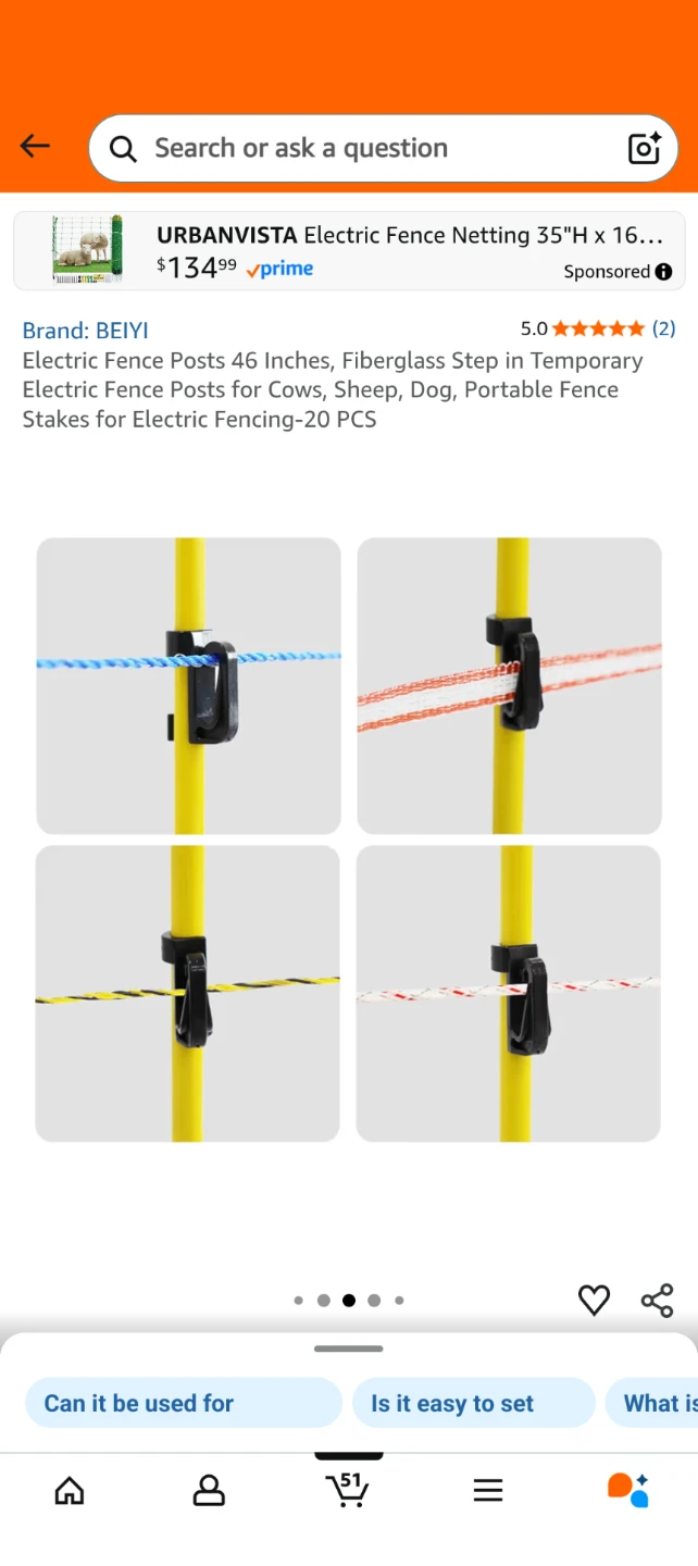 BEIYI Electric Fence Posts 46 Inches - NEW - photo 5