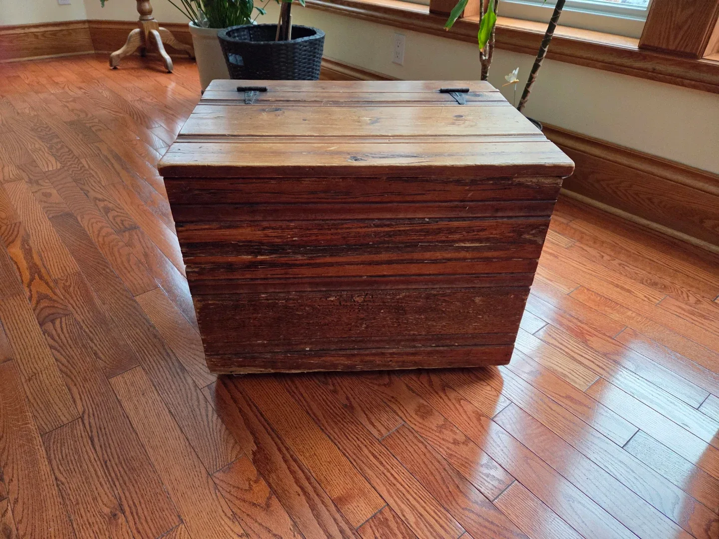 Wooden Storage Trunk