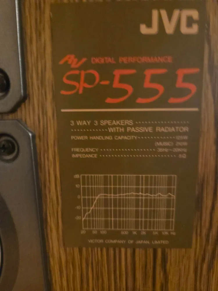JVC SP-555 Speakers - 3 Way, Digital Performance image indicator(2)