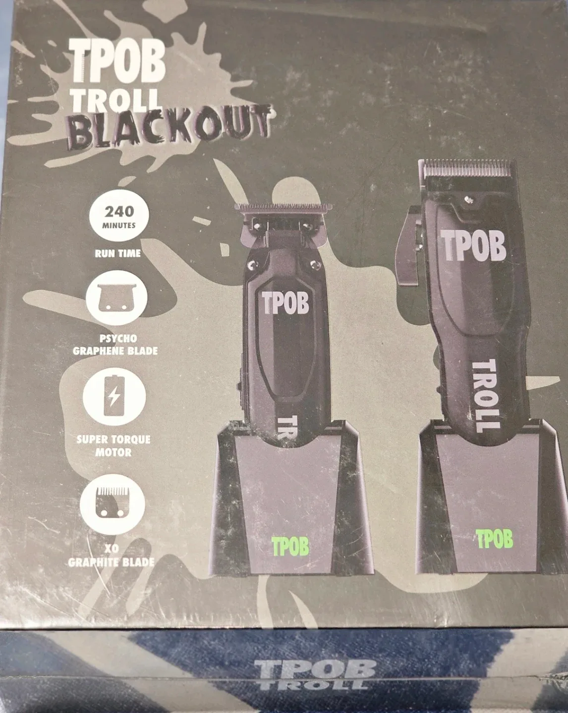 New TPOB Troll Blackout Trimmer/Clipper CO Pack