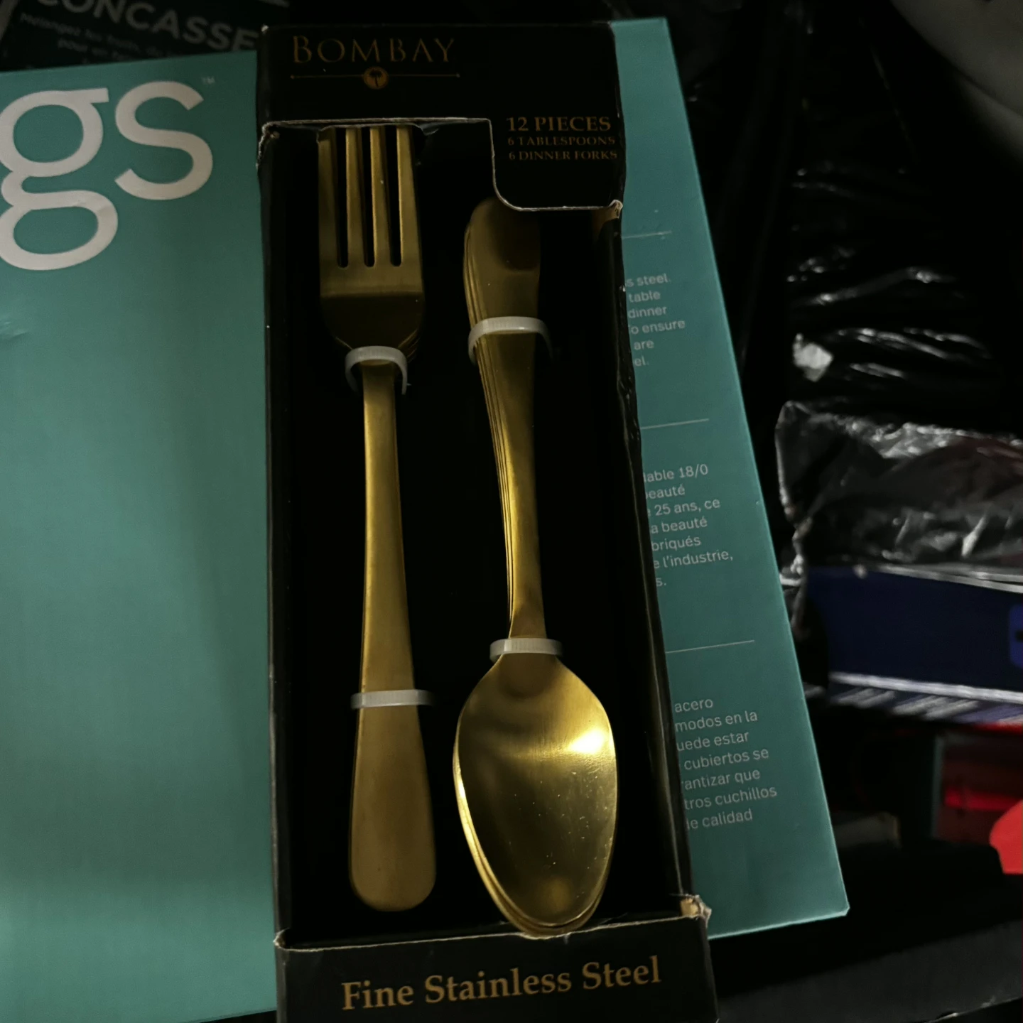 Bombay 12-Piece Gold Cutlery Set (New)