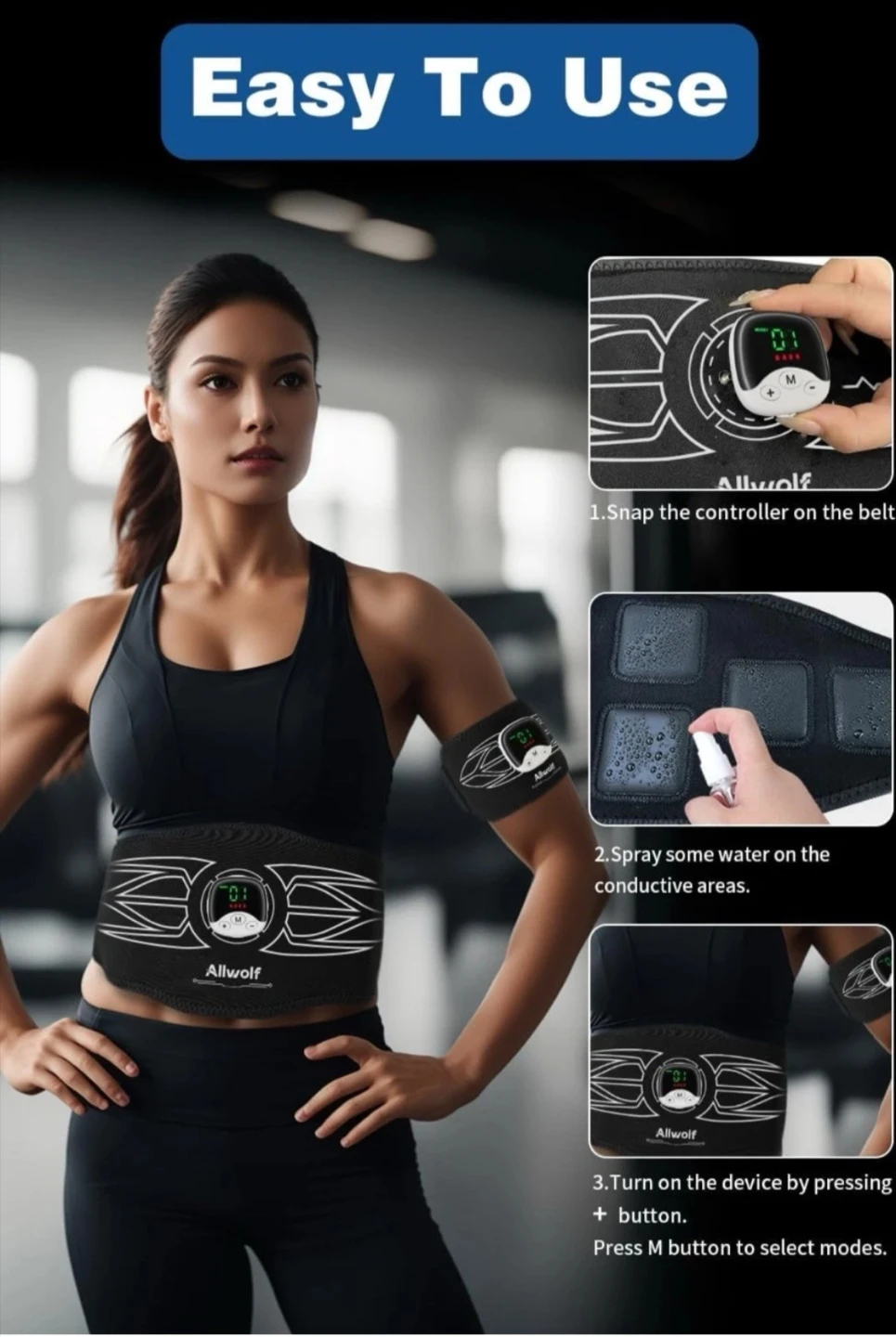 Allwolf EMS Abs Muscle Stimulator - photo 4