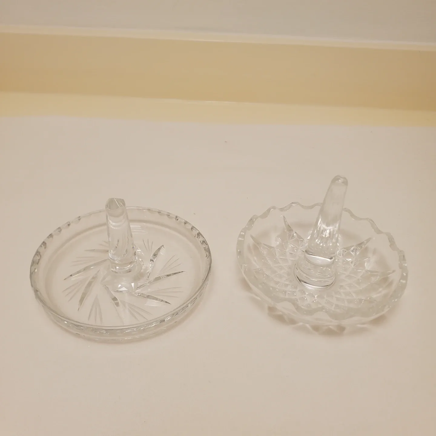 Clear Glass Ring Holder Dish #cleanout