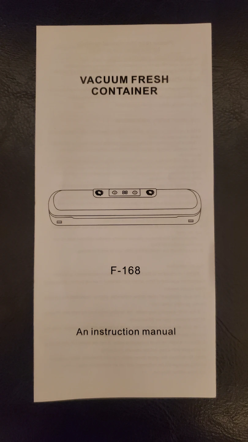 Compact Vacuum Sealer F-168  w/Bags - photo 3