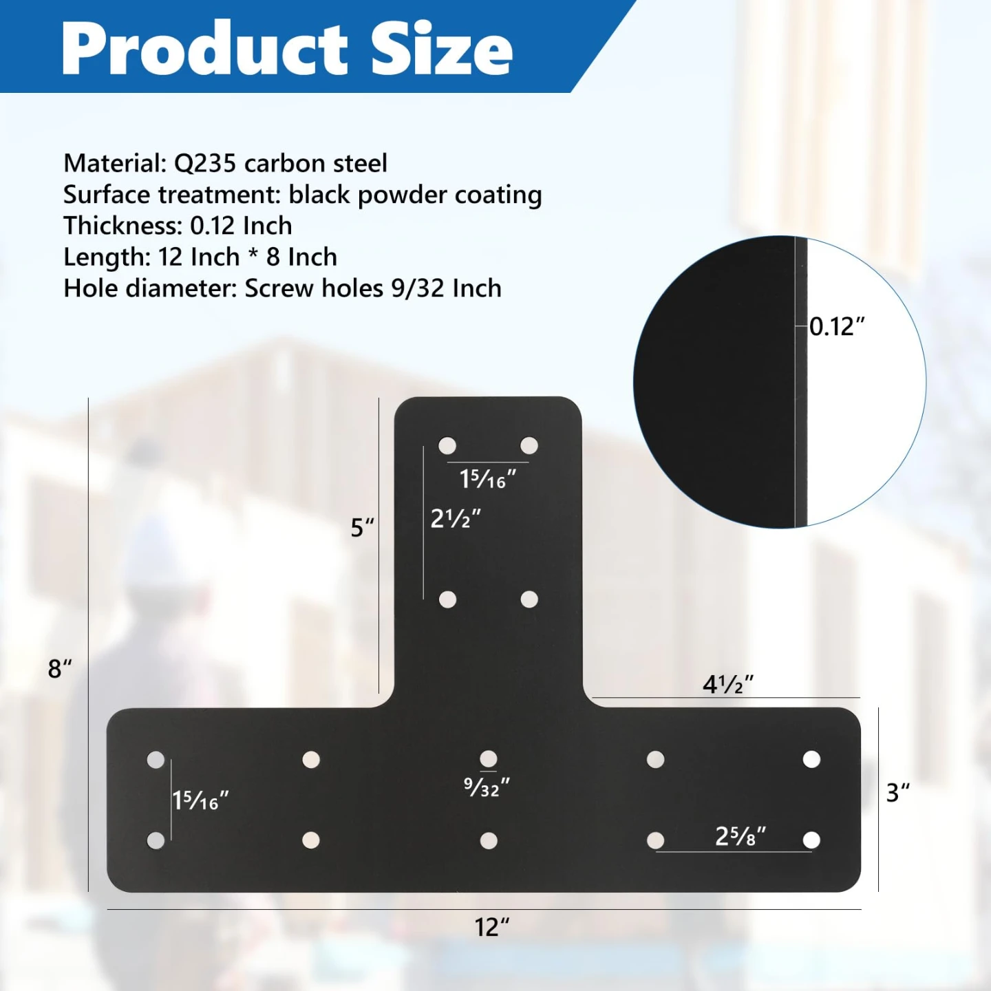T Shape Bracket Plate Connector - 4pcs - photo 2