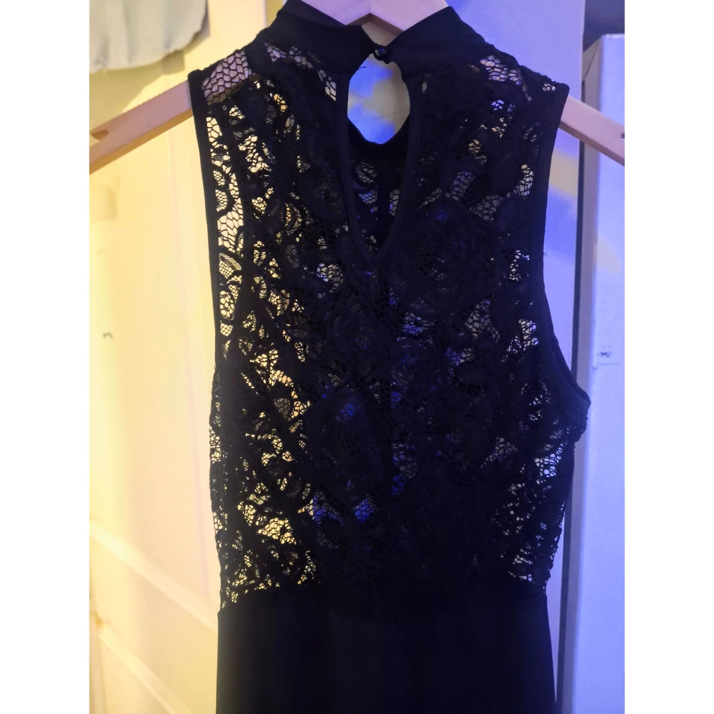 Black Halter Style Cocktail Dress in Size Small - photo 4