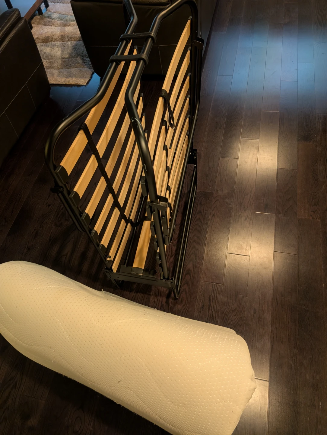 Folding Bed Frame with Mattress - photo 3
