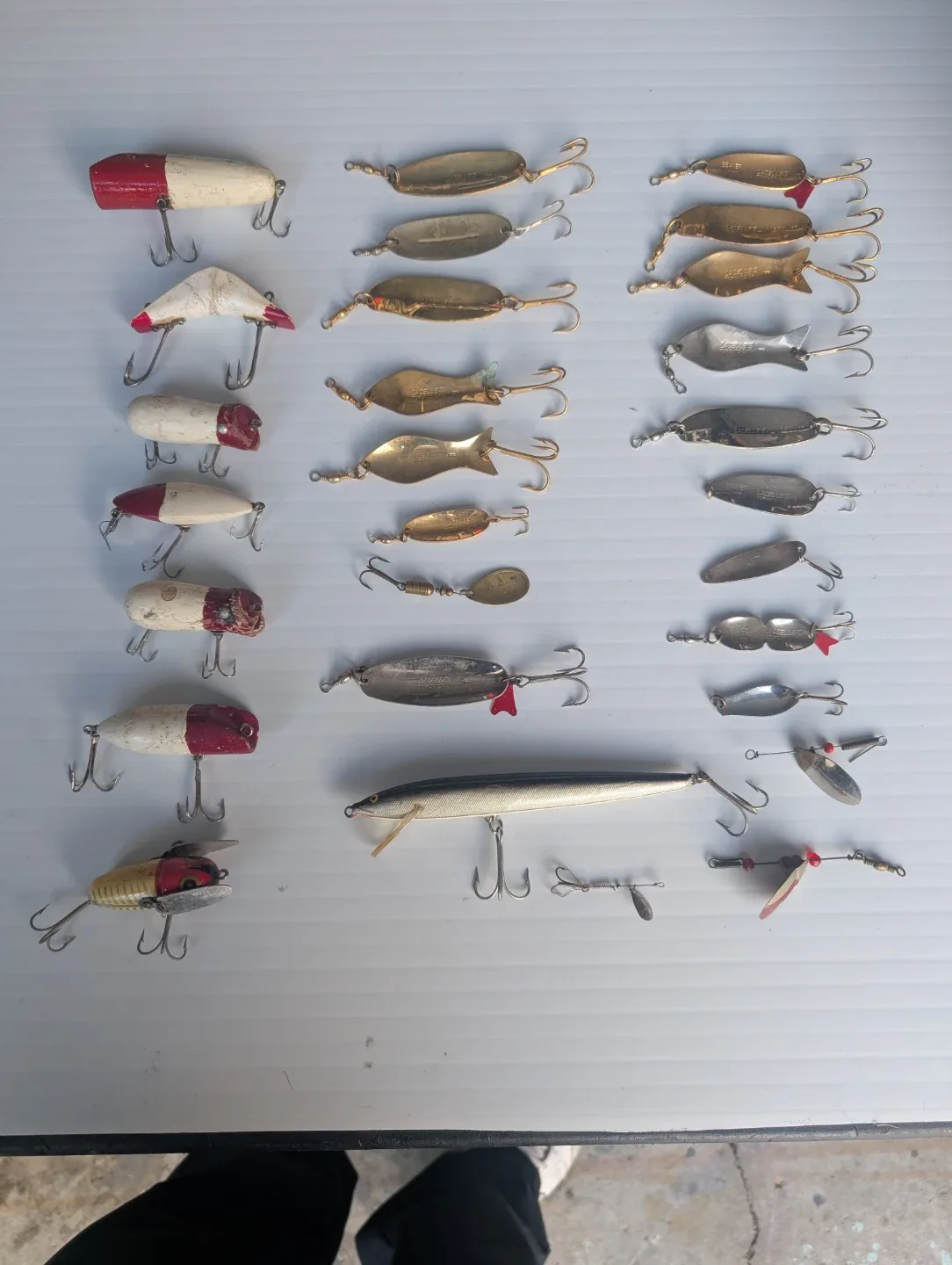 Fishing Lure Lot - Assorted Styles antique and gold-plated