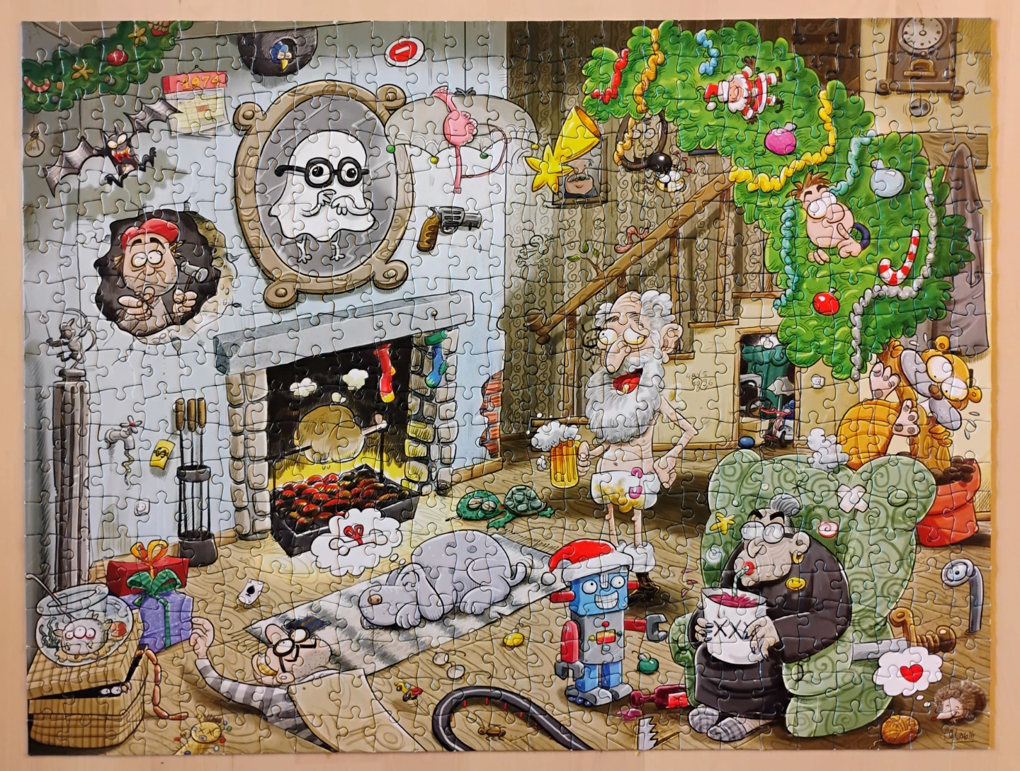 Chaos at Christmas House Jigsaw Puzzle - 500 Pieces