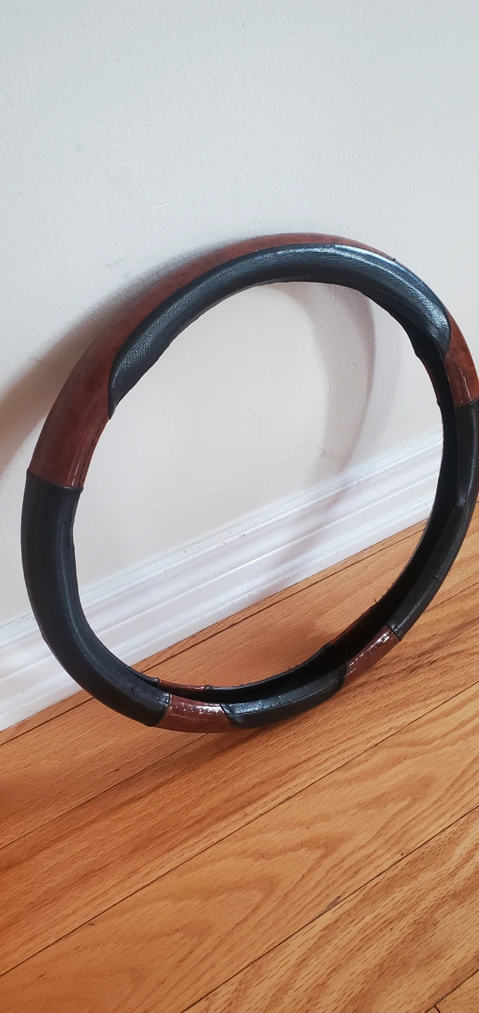 Steering Wheel Cover - Brown & Black