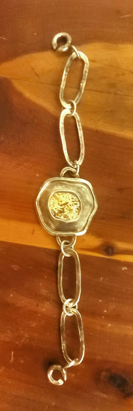 Silver & Gold Tone Link Bracelet - photo 3