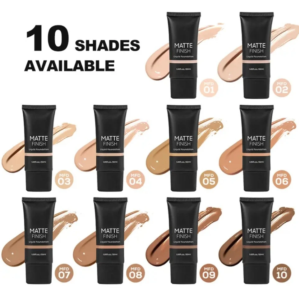 Private Label Matte Finish Liquid Foundation