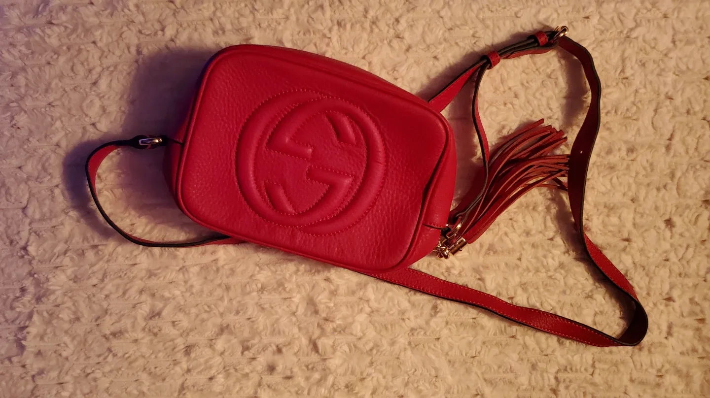 Gucci Soho Disco Bag - Red Leather