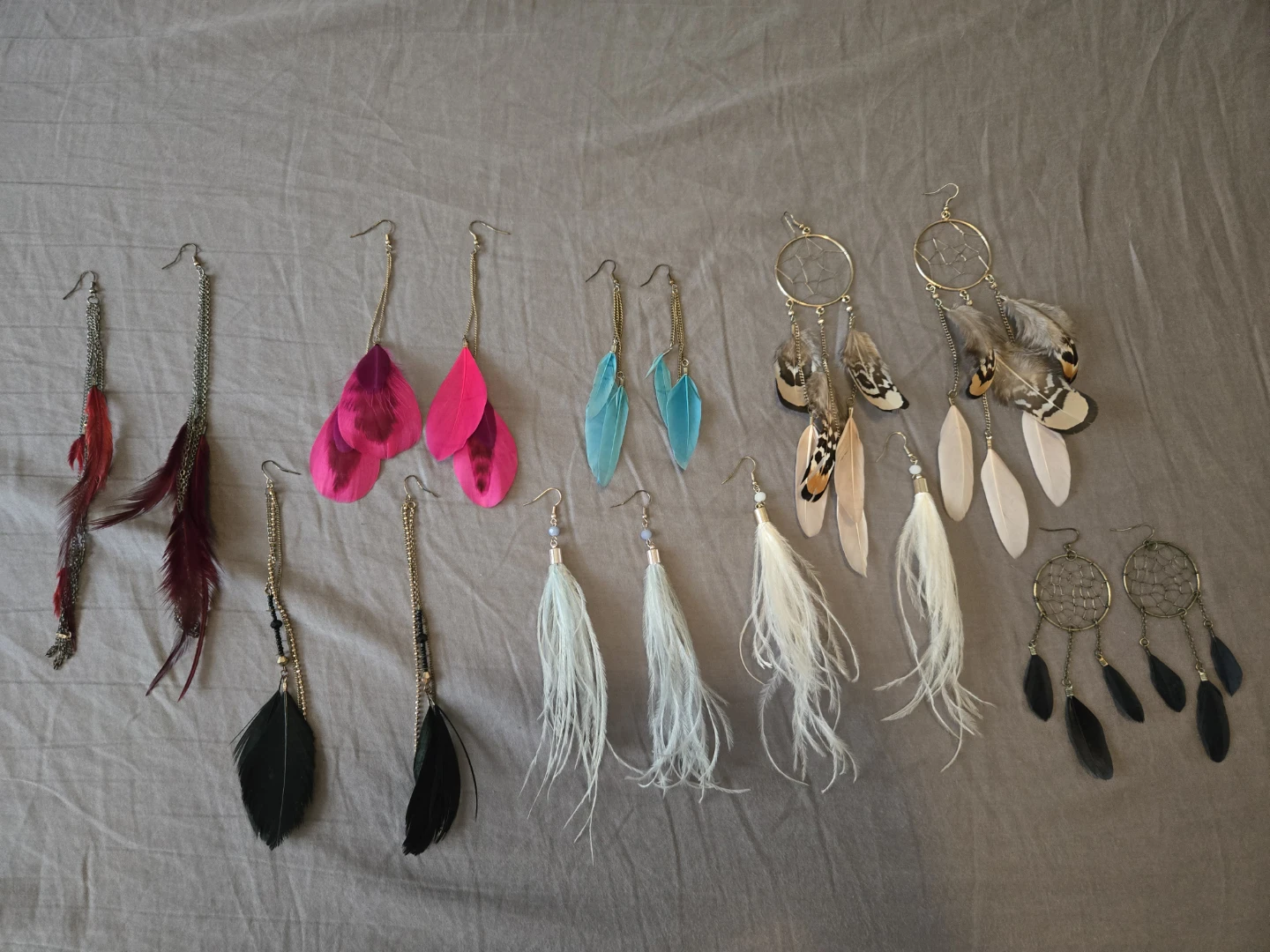 Feather earrings BUNDLE