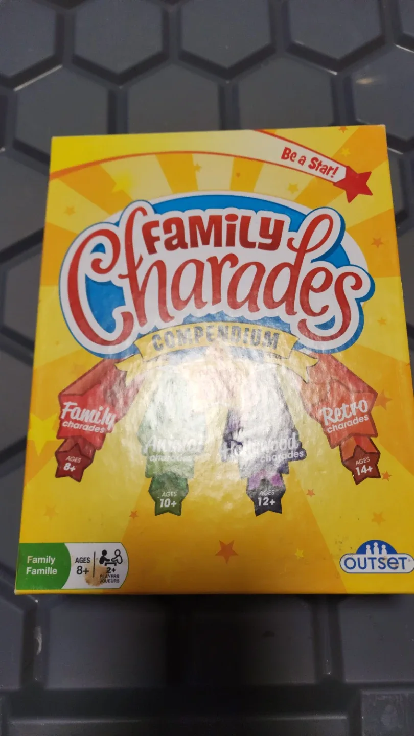 Outset Family Charades Compendium Board Game