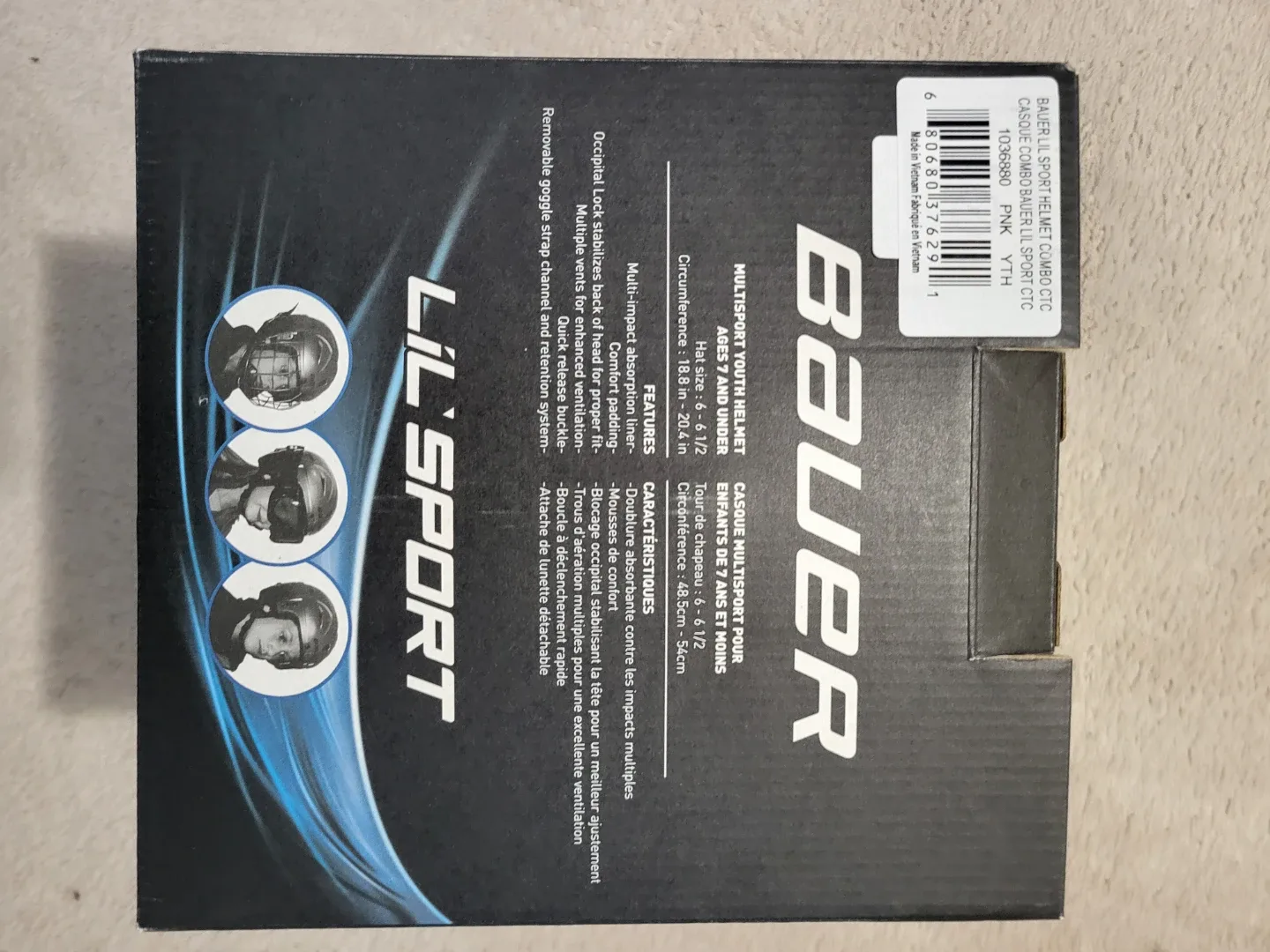 Bauer Lil Sport Youth Helmet Combo - New in Box! image indicator(3)