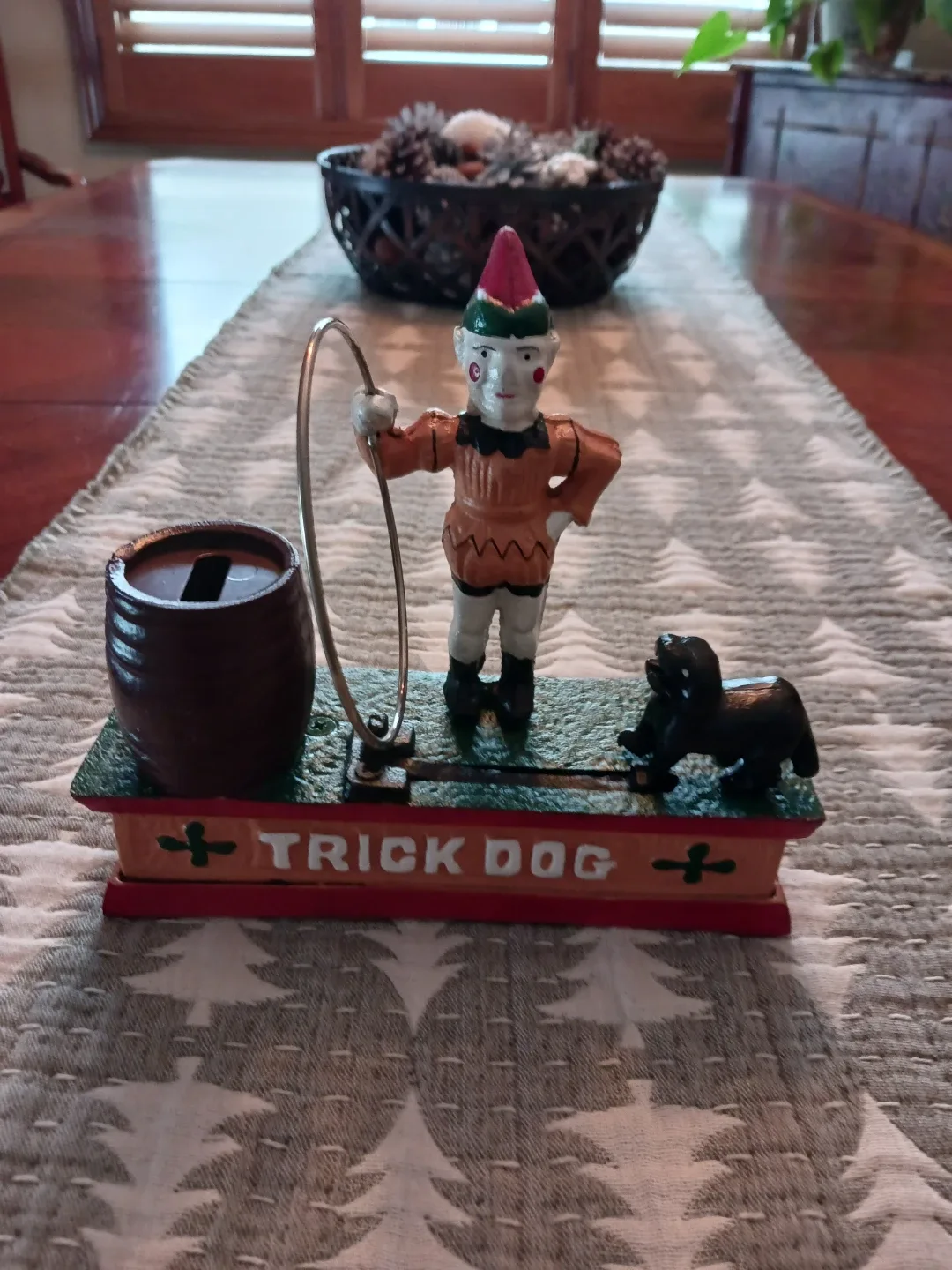 Trick Dog Mechanical Coin Bank