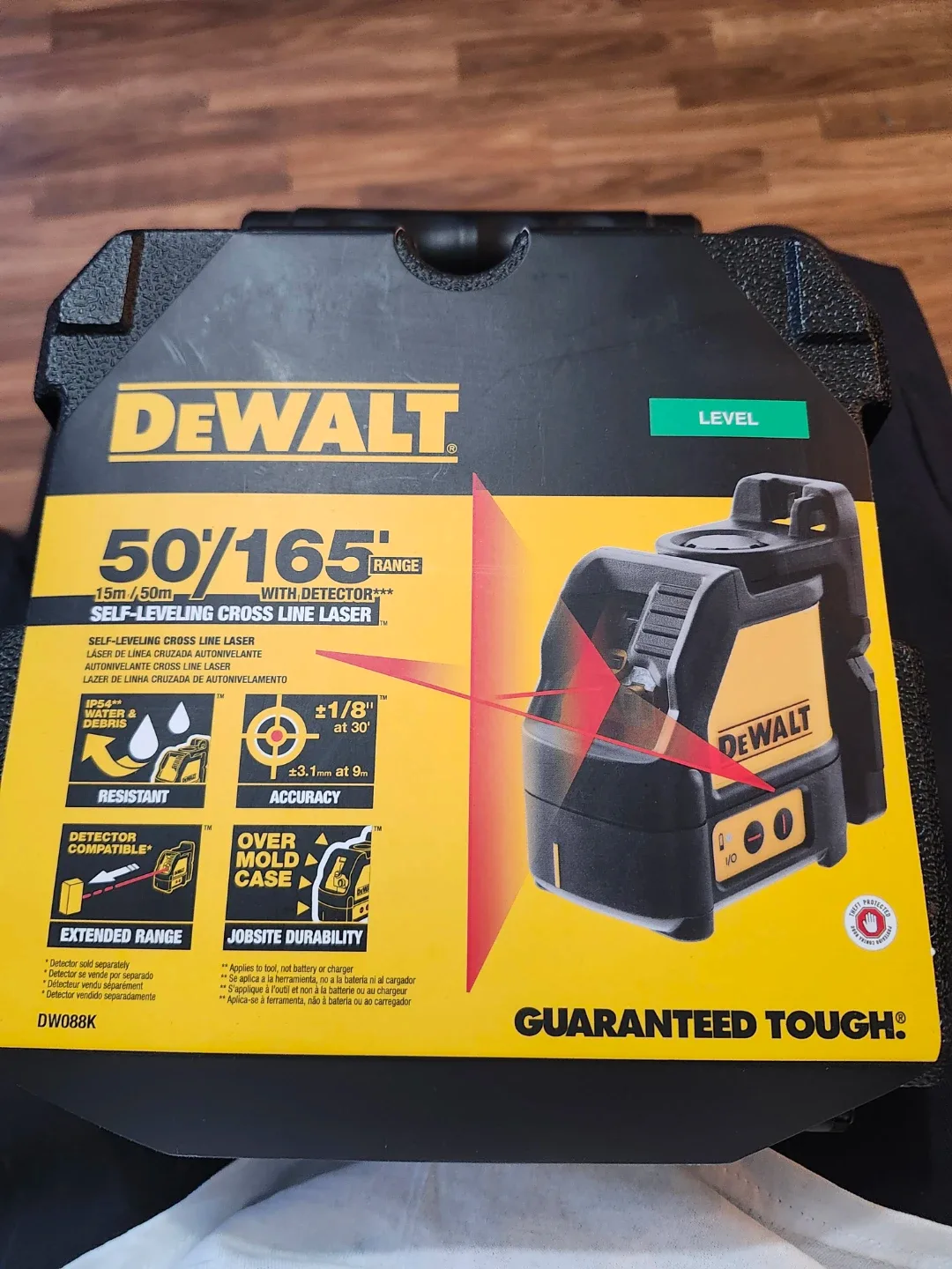 DeWalt DW088K Self-Leveling Cross Line Laser