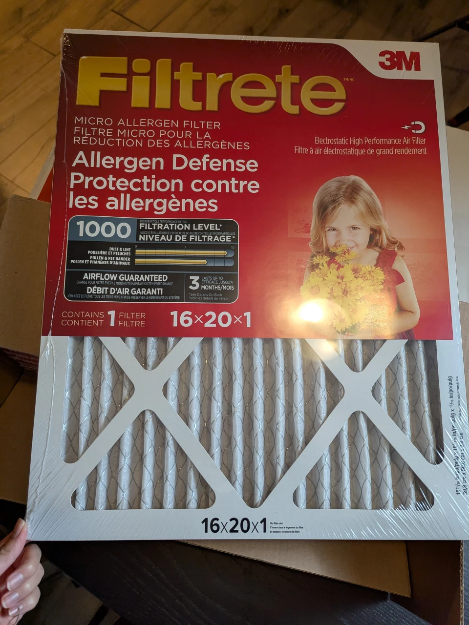 Filtrete 16x20x1 Allergen Defense Air Filter - photo 2